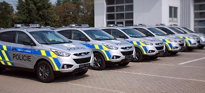 Nové vozy zn. Hyundai ix35 - Foto: Policie ČR